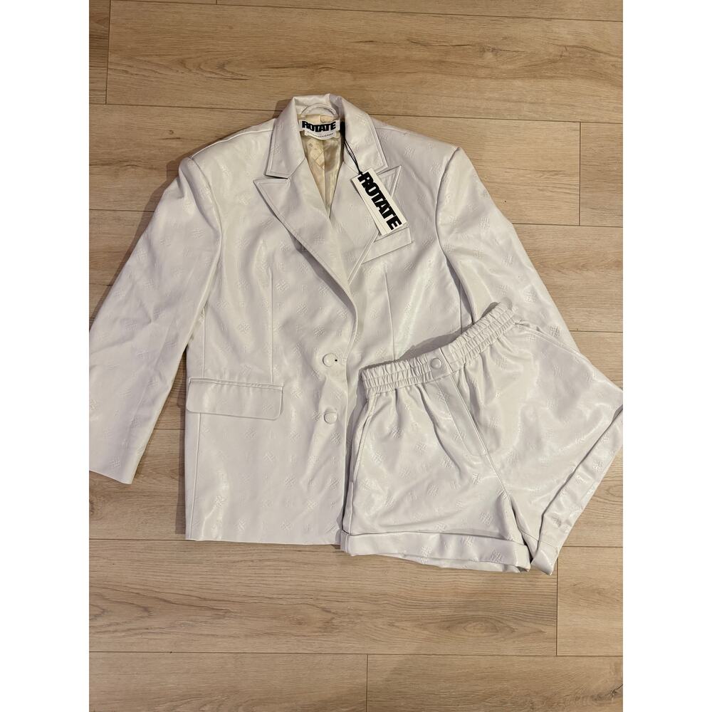 ROTATE Birger Christensen Embossed Catherine Blazer & Belina Shorts SET - Picture 2 of 15